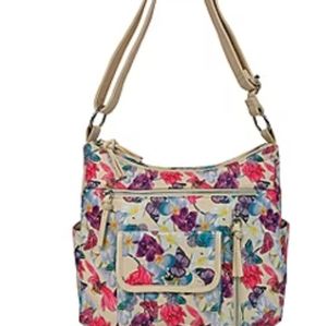 Pretty butterfly floral purse by Bueno